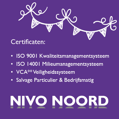 ISO-9001, ISO-14001, VCA** en Salvage